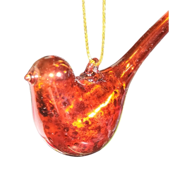 Vintage Lot of Three Glass & Capiz Shell Angels & Bird Christmas Tree Ornaments - Picture 7 of 14